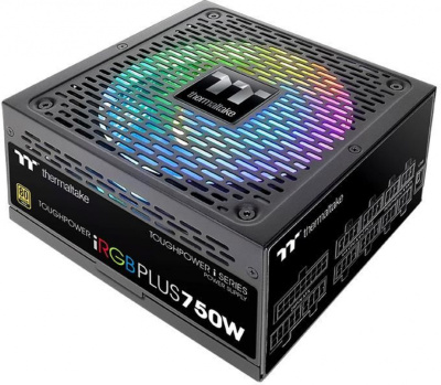 Блок питания Thermaltake ATX 750W Toughpower iRGB Plus 80+ gold (20+4pin) APFC 140mm fan color LED 9xSATA Cab Manag RTL