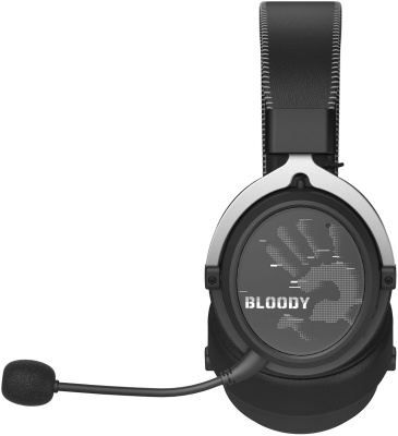 Наушники с микрофоном A4Tech Bloody MR590 Sports черный 1.5м мониторные BT/Radio/3.5mm оголовье (MR590 + WIRED/SPORT BLACK)