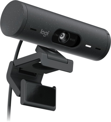 Камера Web Logitech Brio-500 черный 4Mpix (1920x1080) USB Type-C с микрофоном для ноутбука (960-001412)