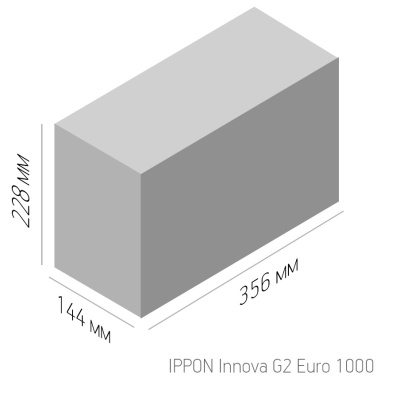 Источник бесперебойного питания Ippon Innova G2 Euro 1000 900Вт 1000ВА черный