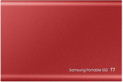 Накопитель SSD Samsung USB-C 1Tb MU-PC1T0R/WW T7 1.8" красный
