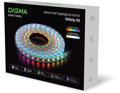 Умная светодиодная лента Digma DiStrip 5S 18В 5м (DS5S)
