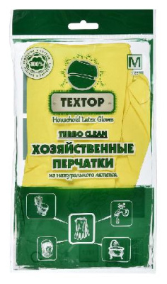 Перчатки латексные Textop Turbo Clean M (упак.:1 пара) (T817)
