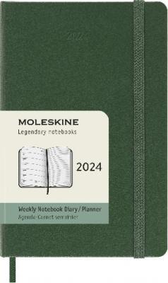 Еженедельник Moleskine CLASSIC WKNT Pocket 90x140мм 144стр. зеленый
