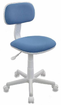 Кресло детское Бюрократ CH-W201NX голубой 26-24 крестов. пластик пластик белый