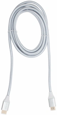 Кабель аудио-видео Cactus CS-HDMI.2.1-3 HDMI (m)/HDMI (m) 3м. позолоч.конт. серебристый