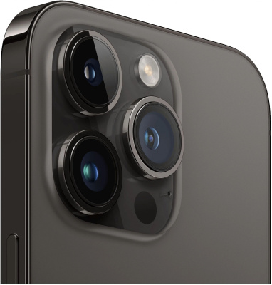Смартфон Apple A2894 iPhone 14 Pro Max 256Gb черный космос моноблок 3G 4G 1Sim 6.7" iOS 17 802.11 a/b/g/n/ac/ax NFC GPS