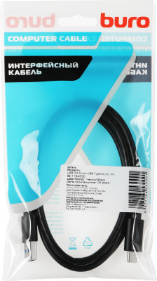 Кабель Buro BHP USB-TPC-1 USB (m)-USB Type-C (m) 1м черный