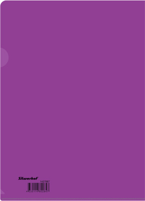 Папка-уголок Silwerhof Mermaid 255174 гладкий A4 пластик фиолетовый