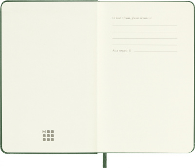 Ежедневник Moleskine CLASSIC Pocket 90x140мм 400стр. зеленый