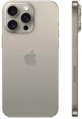 Смартфон Apple A3106 iPhone 15 Pro Max 256Gb титан моноблок 3G 4G 1Sim 6.7" 1290x2796 iOS 17 48Mpix 802.11 a/b/g/n/ac/ax NFC GPS GSM900/1800 TouchSc Protect