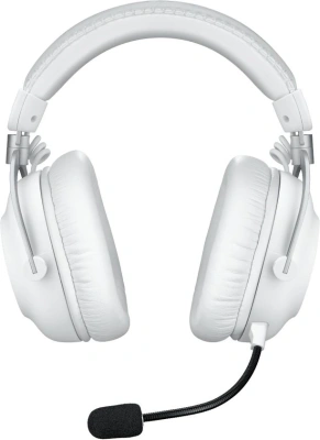 Наушники с микрофоном Logitech G Pro X 2 Lightspeed белый мониторные BT/Radio/3.5mm оголовье (981-001271)