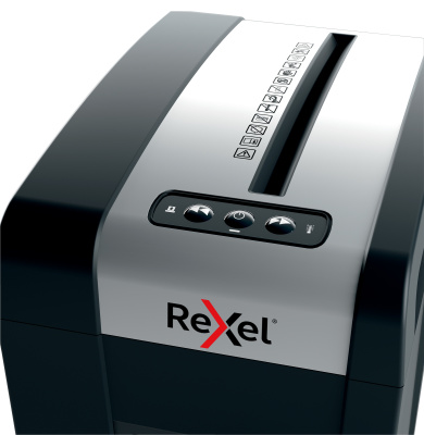 Шредер Rexel Secure MC6-SL черный (секр.P-5) перекрестный 6лист. 18лтр. скрепки скобы