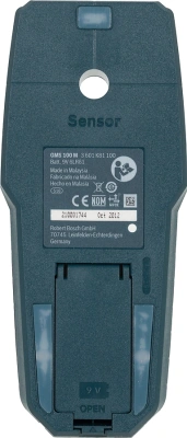 Детектор металла Bosch GMS 100 M синий/черный (0601081100)