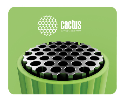 Коврик для мыши Cactus CS-MP-C01S Green Logo Мини 250x200x3мм
