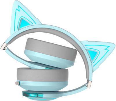 Наушники с микрофоном Edifier G5BT Cat голубое небо/серый мониторные BT оголовье