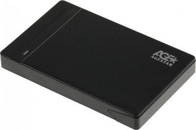 Внешний корпус для HDD/SSD AgeStar 31UB2P3C SATA USB3.2 пластик черный hotswap 2.5"