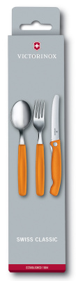 Набор столовых приборов Victorinox Swiss Classic набор из 3предм. оранжевый (6.7192.F9)