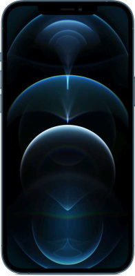 Смартфон Apple A2411 iPhone 12 Pro Max 256Gb 6Gb "Как новый" синий тихоокеанский моноблок 3G 4G 1Sim 6.7" 1284x2778 iOS 16 12Mpix 802.11 a/b/g/n/ac/ax NFC GPS Protect