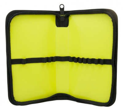 Пенал Silwerhof 850956 Neon желтый/черный 1отд. 190х110х28 пластик