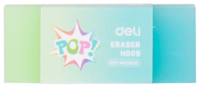 Ластик Deli EH00800 POP 48x19x10мм ПВХ ассорти индивидуальная картонная упаковка