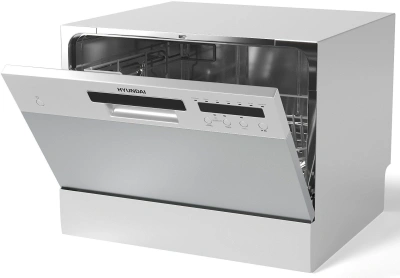 Посудомоечная машина Hyundai DT301 белый/черный (компактная)