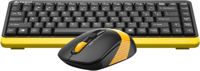 Клавиатура + мышь A4Tech Fstyler FG1110 клав:черный/желтый мышь:черный/желтый USB беспроводная Multimedia (FG1110 BUMBLEBEE)