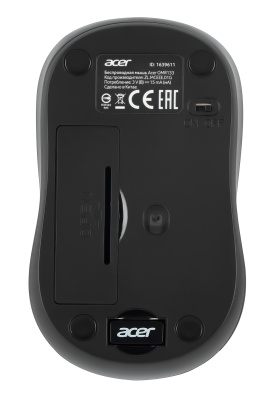 Мышь Acer OMR133 черный оптическая (1000dpi) беспроводная USB для ноутбука (2but)