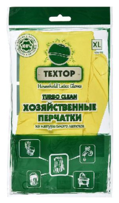 Перчатки латексные Textop Turbo Clean XL (упак.:1 пара) (T831)