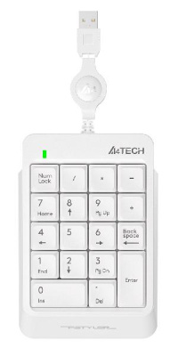 Числовой блок A4Tech Fstyler FK13 белый USB slim для ноутбука