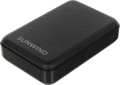 Мобильный аккумулятор SunWind SPB10A 10000mAh 2A черный (SPB10A10PBK)