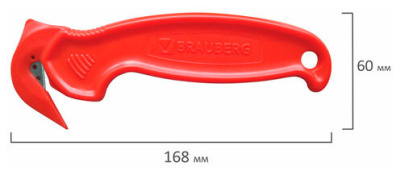 Нож канцелярский 236969 красный