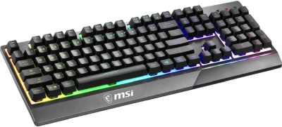 Клавиатура MSI Vigor GK30 RU черный USB for gamer LED