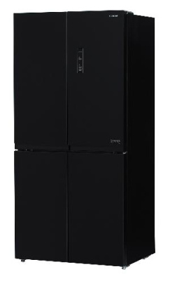 Холодильник Hyundai CM5005F 3-хкамерн. черное стекло инвертер