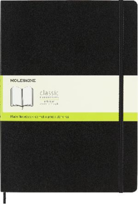 Блокнот Moleskine CLASSIC SOFT QP643 A4 192стр. нелинованный мягкая обложка черный