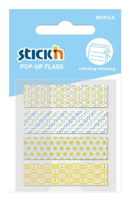 Закладки самокл. пластиковые Stick`n 26082 45x12мм 4цв.в упак. 20лист Z-сложения