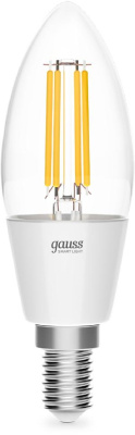 Умная лампа Gauss Smart Home C35 E14 (упак.:1шт) (1230112)