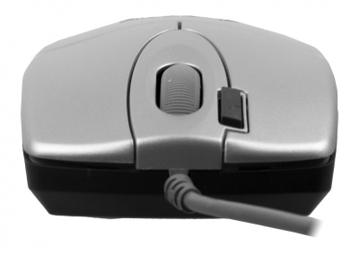 Мышь A4Tech OP-620D серебристый оптическая (1200dpi) USB (4but)
