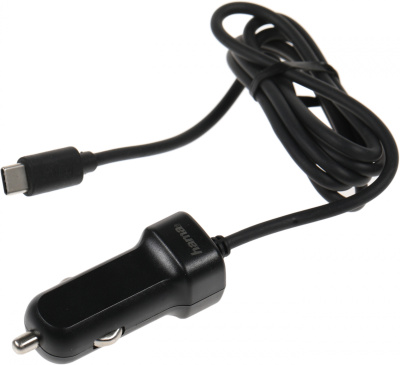 Автомобильное зар./устр. Hama H-173618 3A (PD) универсальное черный (00173618)