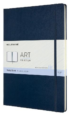 Блокнот для рисования Moleskine ART SKETCHBOOK ARTBF832B20 A4 96стр. твердая обложка синий сапфир