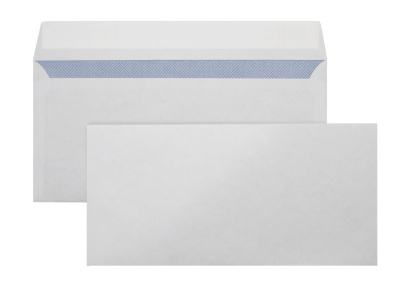 Конверт Buro Е65.10.50 E65 110x220мм без окна белый силиконовая лента бумага 80г/м2 (pack:50pcs)