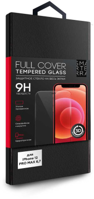 Защитное стекло для экрана Smarterra 3D Full Cover прозрачный для Apple iPhone 12 Pro Max антиблик. 1шт. (SFCGIP12PMTR)