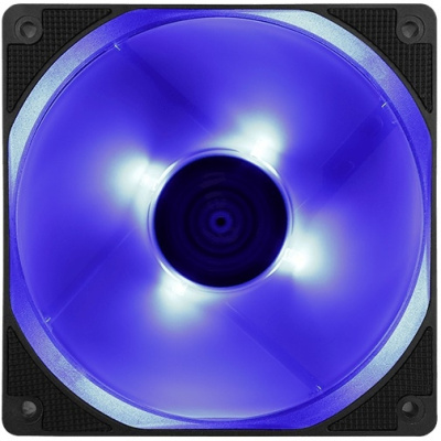 Вентилятор Aerocool MOTION 12 PLUS BLUE 120x120mm 3-pin 4-pin (Molex)22dB 160gr LED Ret