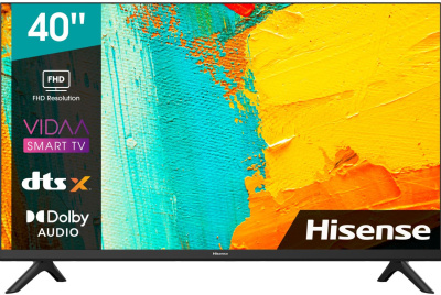 Телевизор LED Hisense 40" 40A4BG Frameless черный FULL HD 60Hz DVB-T DVB-T2 DVB-C DVB-S DVB-S2 WiFi Smart TV (RUS)