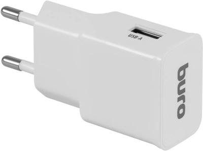Сетевое зар./устр. Buro TJ-248W 12W 2.4A (QC) USB-A универсальное белый