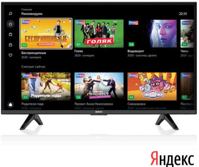 Телевизор LED BBK 43" 43LEX-7289/FTS2C Яндекс.ТВ черный FULL HD 50Hz DVB-T DVB-T2 DVB-C DVB-S DVB-S2 WiFi Smart TV (RUS)