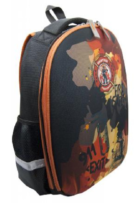 Рюкзак детский Silwerhof 830890 хаки/оранжевый пожарные