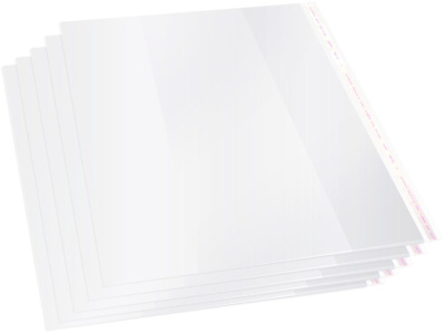 Обложка Silwerhof 382174 Монстрики для учебника с липк.сл. (набор 10шт) ПП 70мкм гладкая прозр. 250х380мм