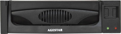 Сменный бокс для HDD AgeStar MR3-SATA(S)-1F SATA II SATA пластик черный 3.5"