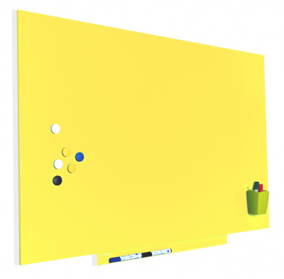 Доска магнитно-маркерная Rocada SkinColour 6420R-1016 лак желтый 75x115см